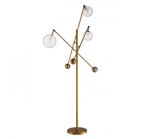 Торшер DeLight Collection Globe Mobile KG0965F-3 brass Торшер DeLight Collection Globe Mobile KG0965F-3 brass