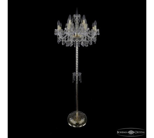 Торшер Bohemia Ivele Crystal 1403T2/8+4/195-165 G