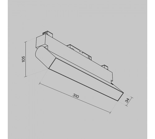 Трековый светильник Maytoni Technical Basis Rot TR075-2-20W3K-B Трековый светильник Maytoni Technical Basis Rot TR075-2-20W3K-B