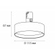 Трековый светильник Italline Fantom IT010-4022 black 3000K