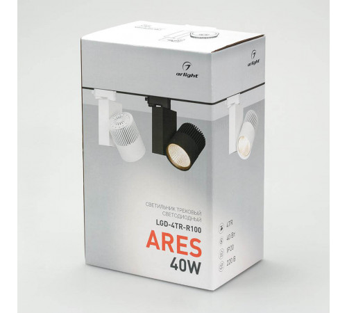 Трековый светодиодный светильник Arlight LGD-Ares-4TR-R100-40W Day4000 025537 Трековый светодиодный светильник Arlight LGD-Ares-4TR-R100-40W Day4000 025537