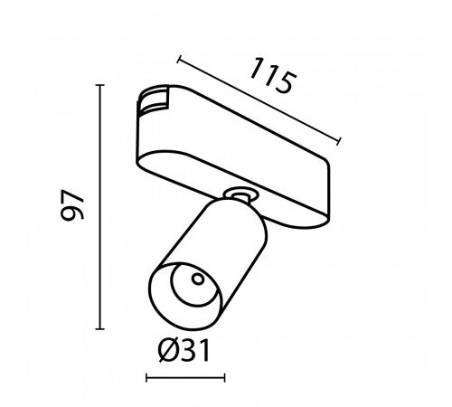 Трековый светильник Maytoni Focus LED TR103-1-5W4K-M-B Трековый светильник Maytoni Focus LED TR103-1-5W4K-M-B