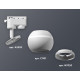 Трековый однофазный светильник с подсветкой Ambrella Light Track System XT1101001 (A2520, C1101, N7020)