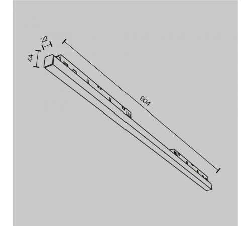 Трековый магнитный светильник Maytoni Basis TR030-4-30W3K-WW-DS-B Трековый магнитный светильник Maytoni Basis TR030-4-30W3K-WW-DS-B