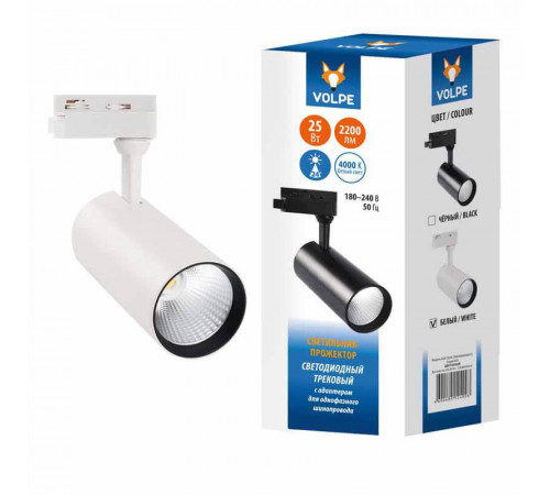 Трековый светодиодный светильник Volpe ULB-Q276 25W/4000К White UL-00005937 Трековый светодиодный светильник Volpe ULB-Q276 25W/4000К White UL-00005937