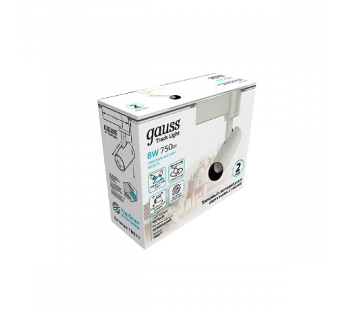 Трековый светодиодный светильник Gauss Track Light Led TR077 Трековый светодиодный светильник Gauss Track Light Led TR077