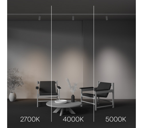 Трековый трехфазный светильник Maytoni Focus Led TR197-3-12WCCT-M-W Трековый трехфазный светильник Maytoni Focus Led TR197-3-12WCCT-M-W