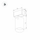 Трековый магнитный светильник Arlight MAG-SPOT-45-R85-7W Warm3000 (BK, 24 deg, 24V, DALI) 046588