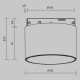 Трековый магнитный светильник Maytoni Alfa S TR188-1-5W4K-M-BW
