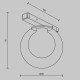Трековый магнитный светильник Maytoni Bubble TR181-1-4WTW-B