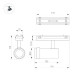Трековый магнитный светильник Arlight MAG-VIBE-SPOT-ZOOM-R47-10W Day4000 (WH, 20-55 deg, 48V) 044486