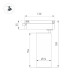 Трековый однофазный светильник Arlight LGD-GERA-2TR-R74-20W Warm3000 (WH, 55 deg, 230V) 055087