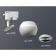 Трековый однофазный светильник с подсветкой Ambrella Light Track System XT1101002 (A2520, C1101, N7022)