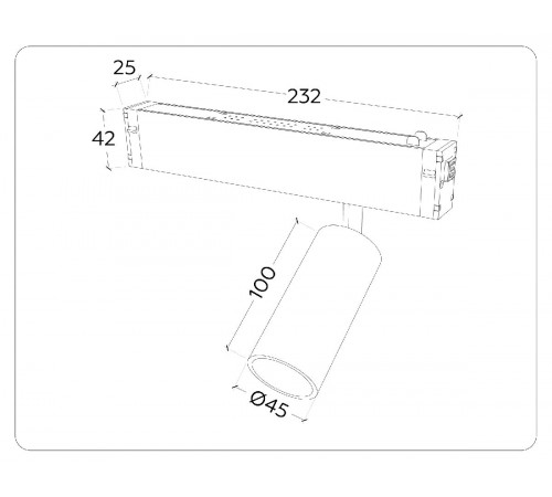 Трековый магнитный светильник Ambrella Light Magnetic 220V GL1211 Трековый магнитный светильник Ambrella Light Magnetic 220V GL1211