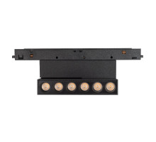 Трековый магнитный светильник Arlight MAG-ORIENT-DOTS-FOLD-S195-6W Warm3000 (BK, 30 deg, 48V, DALI) 041904