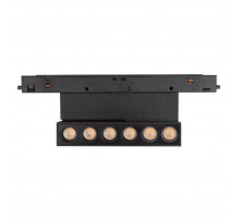 Трековый магнитный светильник Arlight MAG-ORIENT-DOTS-FOLD-S195-6W Warm3000 (BK, 30 deg, 48V, DALI) 041904