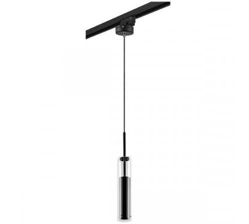 Трековый светильник Lightstar Track 1 black L1T756017 (756017+592007) Трековый светильник Lightstar Track 1 black L1T756017 (756017+592007)