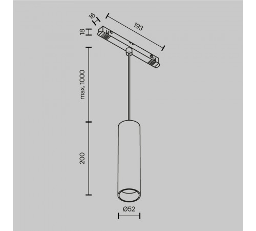 Трековый подвесной магнитный светильник Maytoni Focus LED TR041-2-12W4K-W Трековый подвесной магнитный светильник Maytoni Focus LED TR041-2-12W4K-W