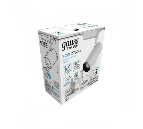 Трековый светодиодный светильник Gauss Track Light Led TR072 Трековый светодиодный светильник Gauss Track Light Led TR072