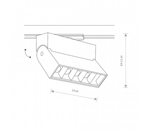 Трековый светильник Nowodvorski Profile Focus Led 7622 Трековый светильник Nowodvorski Profile Focus Led 7622
