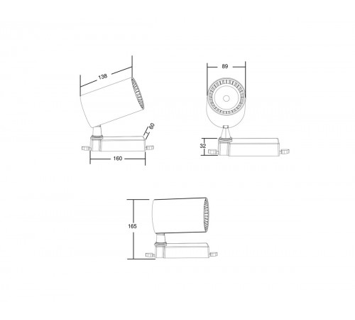 Трековый светильник Maytoni Technical Vuoro TR029-3-20W3K-W