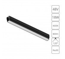 Трековый магнитный светильник Arte Lamp Rapid A6168PL-1BK