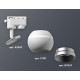 Трековый однофазный светильник с подсветкой Ambrella Light Track System XT1101022 (A2520, C1101, N7033)