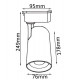 Трековый светильник Crystal Lux CLT 0.31 006 CLT 0.31 006 30W WH