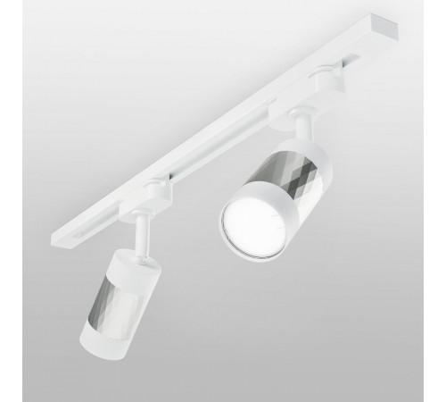 Трековый светильник Elektrostandard Mizar GU10 Белый/серебро (MRL 1007) однофазный 4690389148033 Трековый светильник Elektrostandard Mizar GU10 Белый/серебро (MRL 1007) однофазный 4690389148033