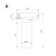 Трековый трехфазный светильник Arlight LGD-GERA-4TR-R55-10W Day4000 (WH, 15 deg, 230V) 055105
