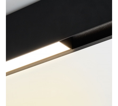 Трековый магнитный светильник Arlight MAG-FLAT-45-L605-18W Warm3000 (BK, 100 deg, 24V, DALI) 046584
