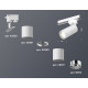 Трековый однофазный светильник Ambrella Light Track System XT6301001 (A2520, C6301, A2060, C6301, N6112)