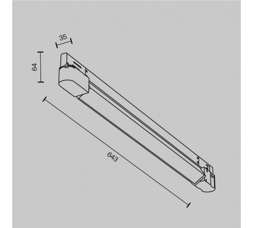 Трековый трехфазный светильник Maytoni Basis TR196-3-20W4K-B