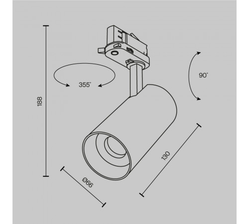 Трековый трехфазный светильник Maytoni Focus Led TR197-3-20WCCT-M-B Трековый трехфазный светильник Maytoni Focus Led TR197-3-20WCCT-M-B