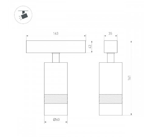 Трековый магнитный светильник Arlight MAG-SPOT-ZOOM-45-R60-15W Day4000 052299 Трековый магнитный светильник Arlight MAG-SPOT-ZOOM-45-R60-15W Day4000 052299