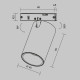 Трековый магнитный светильник Maytoni Focus Led TR187-1-9W2.7K-M-BBS