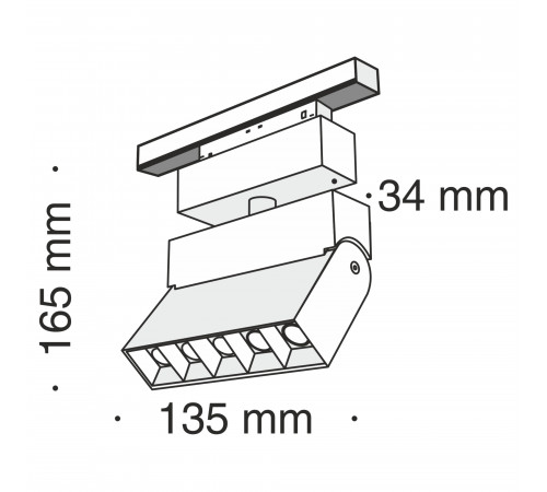 Трековый светильник Maytoni Track lamps TR015-2-10W4K-B Трековый светильник Maytoni Track lamps TR015-2-10W4K-B