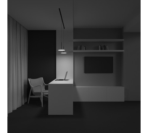 Трековый магнитный светильник Maytoni Plato TR123-2-15W3K-B