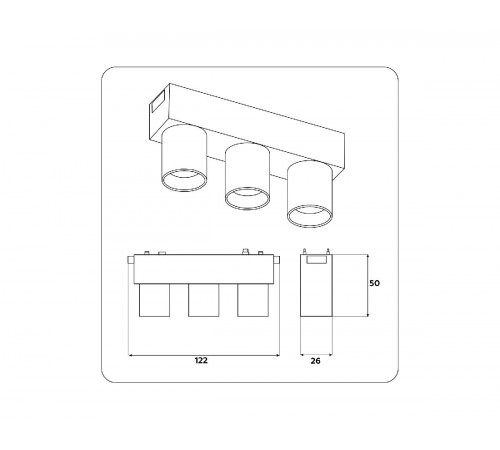 Трековый магнитный светильник Ambrella Light Track System GV1503 Трековый магнитный светильник Ambrella Light Track System GV1503