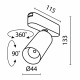 Трековый светильник Maytoni Focus LED TR103-1-12W3K-M-B