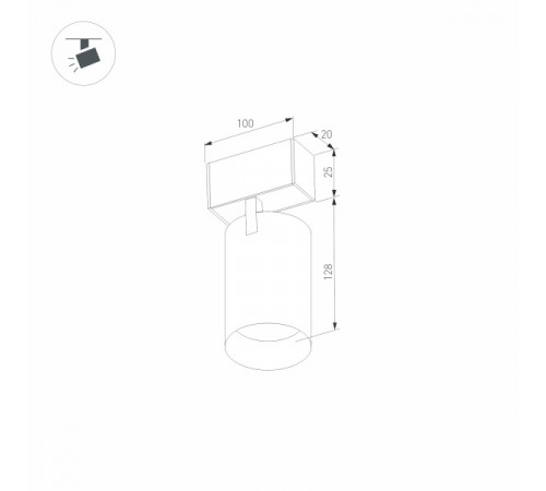 Трековый светильник для магнитного шинопровода Arlight Mag-Spot-25-R120-12W Day4000 033241 Трековый светильник для магнитного шинопровода Arlight Mag-Spot-25-R120-12W Day4000 033241
