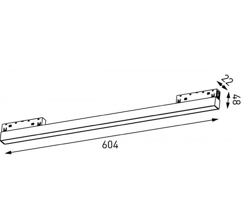 Трековый светильник Lumker SY-LINK-600-WH-24-NW 016837 Трековый светильник Lumker SY-LINK-600-WH-24-NW 016837