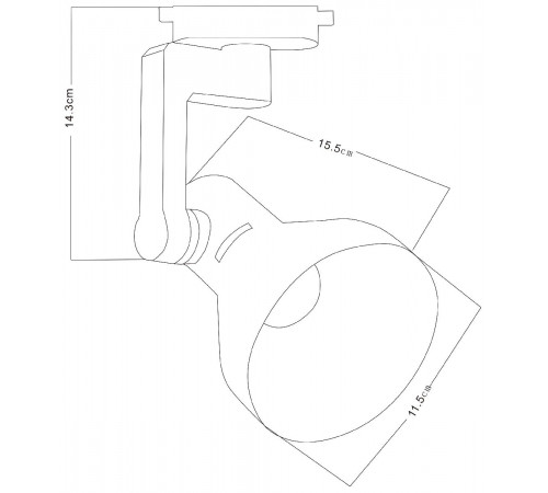 Трековый светильник Arte Lamp Nido A5106PL-1BK Трековый светильник Arte Lamp Nido A5106PL-1BK