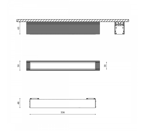 Трековый светильник DesignLed SY-601211-BL-12-NW 003790