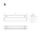 Трековый магнитный светильник Arlight MAG-VIBE-FLAT-TURN-L305-12W Day4000-MIX (BK, 110 deg, 48V, DALI) 044441