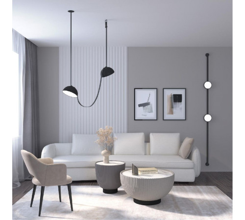 Трековый однофазный светильник Denkirs Belty Flow DK5561-BK Трековый однофазный светильник Denkirs Belty Flow DK5561-BK