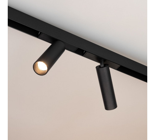 Трековый магнитный светильник Arlight MAG-SPOT-25-R120-12W Warm3000 (BK, 30 deg, 24V) 033678(1)