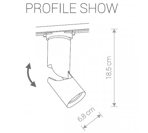 Трековый светодиодный светильник Nowodvorski Profile Show 9423 Трековый светодиодный светильник Nowodvorski Profile Show 9423