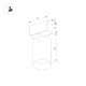 Трековый магнитный светильник Arlight MAG-SPOT-45-R85-12W Day4000 (WH, 36 deg, 24V, DALI) 046590