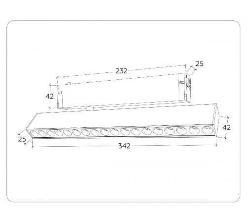 Трековый магнитный светильник Ambrella Light Magnetic 220V GL1352 Трековый магнитный светильник Ambrella Light Magnetic 220V GL1352